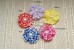 Ribbon Gingham flower, 4.5 cm, Pack of 3